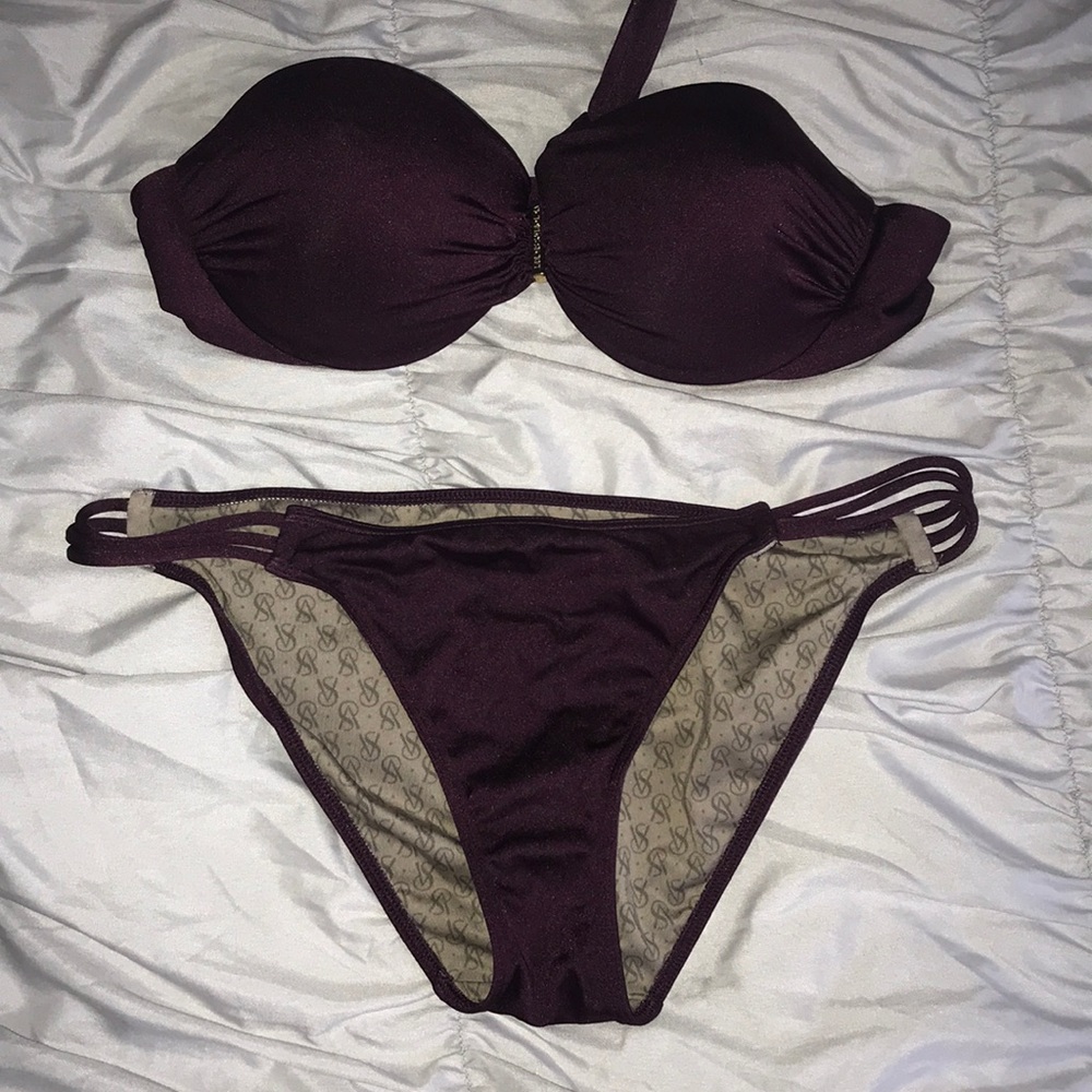 VS purple swimsuit